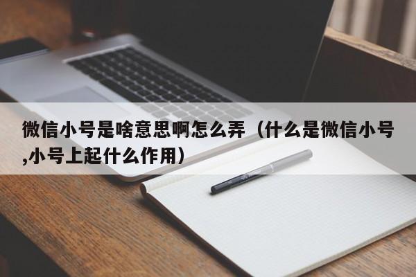 微信小号是啥意思啊怎么弄（什么是微信小号,小号上起什么作用）