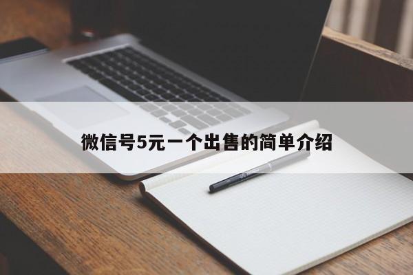 微信号5元一个出售的简单介绍