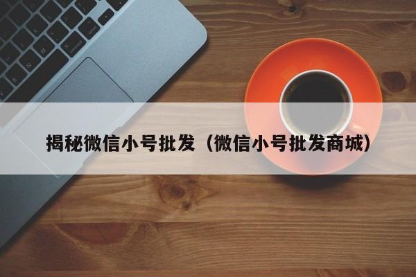 揭秘微信小号批发（微信小号批发商城）